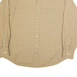TOMMY HILFIGER Mens Shirt Beige Check Long Sleeve XL