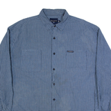 NAUTICA Mens Shirt Blue Check Long Sleeve XL