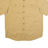 WRANGLER Mens Plain Shirt Beige L