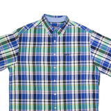 CHAPS RALPH LAUREN Mens Shirt Blue Check L