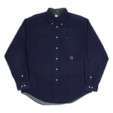TOMMY HILFIGER Mens Shirt Blue Striped Long Sleeve L