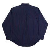 TOMMY HILFIGER Mens Shirt Blue Striped Long Sleeve L