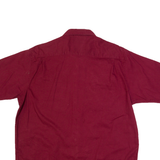 WRANGLER Mens Plain Shirt Maroon L