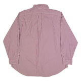 RALPH LAUREN Mens Shirt Brown Striped Long Sleeve XL