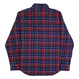 RALPH LAUREN SPORT Womens Flannel Shirt Blue Check Long Sleeve M