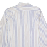 BOSS HUGO BOSS Mens Shirt Cream Striped Long Sleeve L