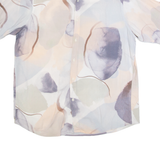 RESERVED Mens Shirt Cream Crazy Pattern M