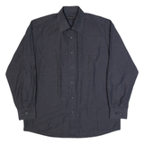 RENATO CAVALLI Mens Plain Shirt Grey Long Sleeve L