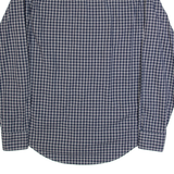 TOMMY HILFIGER New York Fit Mens Shirt Grey Gingham Long Sleeve S