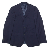 DKNY Slim Fit Mens Blazer Jacket Blue Wool M