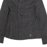 ELEMENT Womens Pea Coat Grey Knit M