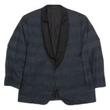 METRIMEN Shawl Collar Tuxedo Mens Blazer Jacket Grey Spotted 2XL