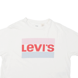LEVI'S Cropped Womens T-Shirt White XS