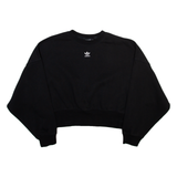 ADIDAS ORIGINALS Womens Sweatshirt Black Crew Neck UK 6