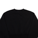 ADIDAS ORIGINALS Womens Sweatshirt Black Crew Neck UK 6