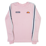 ELLESSE Lightweight Womens Sweatshirt Pink Crew Neck UK 8