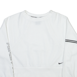 NIKE Womens Sweatshirt White Crew Neck XS