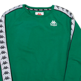 KAPPA Mens Sweatshirt Green Crew Neck XS