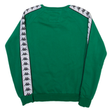 KAPPA Mens Sweatshirt Green Crew Neck XS