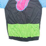 EXHIBTIONISM The Rolling Stones Womens T-Shirt Green 1/4 Zip L