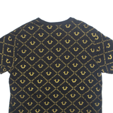 TRUE RELIGION Womens T-Shirt Black 2XL