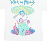 PULL&BEAR Adult Swim Rick & Morty Mens T-Shirt White USA XS