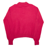 POLO SPORT RALPH LAUREN Mens Jumper Red Collared Tight Knit L