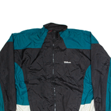 WILSON Mens Track Jacket Black Nylon Colourblock 2XL