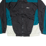 WILSON Mens Track Jacket Black Nylon Colourblock 2XL