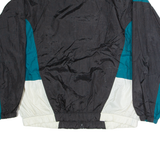 WILSON Mens Track Jacket Black Nylon Colourblock 2XL