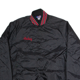 ASW JACKETS Quilted Lined Womens Varsity Jacket Black Nylon USA M
