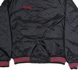 ASW JACKETS Quilted Lined Womens Varsity Jacket Black Nylon USA M