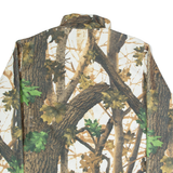 Mens Fleece Jacket Green Camouflage S