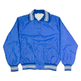 GEM SPORTSWEAR Quilted Lined Mens Varsity Jacket Blue L