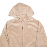 KARL KANI Womens Track Jacket Brown Hooded S