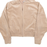 KARL KANI Womens Track Jacket Brown Hooded S