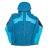 JACK WOLFSKIN Mens Rain Coat Blue Hooded XL