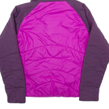 REEBOK Womens Puffer Coat Purple Hooded M