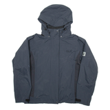 JACK WOLFSKIN Womens Rain Coat Black Hooded UK 16