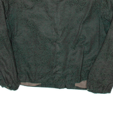 Cropped Womens Blazer Jacket Green 90s Floral S