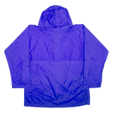 HELLY HANSEN Mens Rain Jacket Blue Hooded L