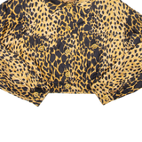 Cropped Womens Blazer Jacket Beige XS