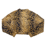 Cropped Womens Blazer Jacket Beige XS