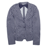LIU JO Womens Blazer Jacket Blue Spotted XXS