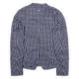 LIU JO Womens Blazer Jacket Blue Spotted XXS