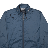 SLAZENGER Mens Rain Jacket Blue Nylon Hooded M