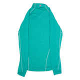 BERGHAUS Running Womens Fleece Green 1/4 Zip Tight Knit UK 12