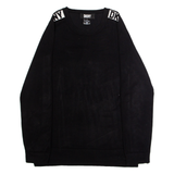 DKNY Womens Jumper Black Crew Neck Tight Knit Viscose M