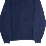 DIESEL Mens Heavy Knit Jumper Blue 1/4 Zip Tight Knit 2XL