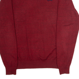 DIESEL Mens Jumper Red Crew Neck Tight Knit XL